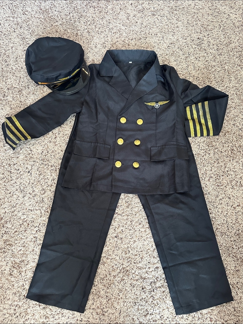 Kids Pilot Costume, Medium